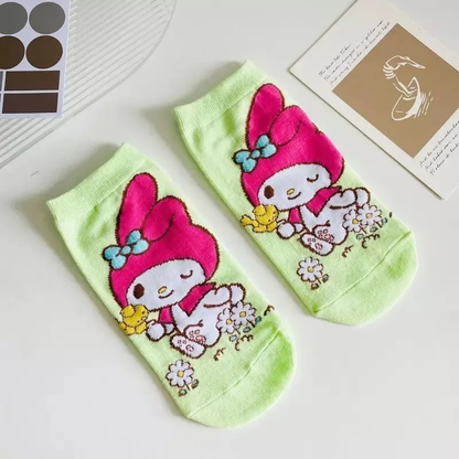 Calcetines Tobilleros Sanrio - Hello Kitty y sus Amigos (talla 35-38)