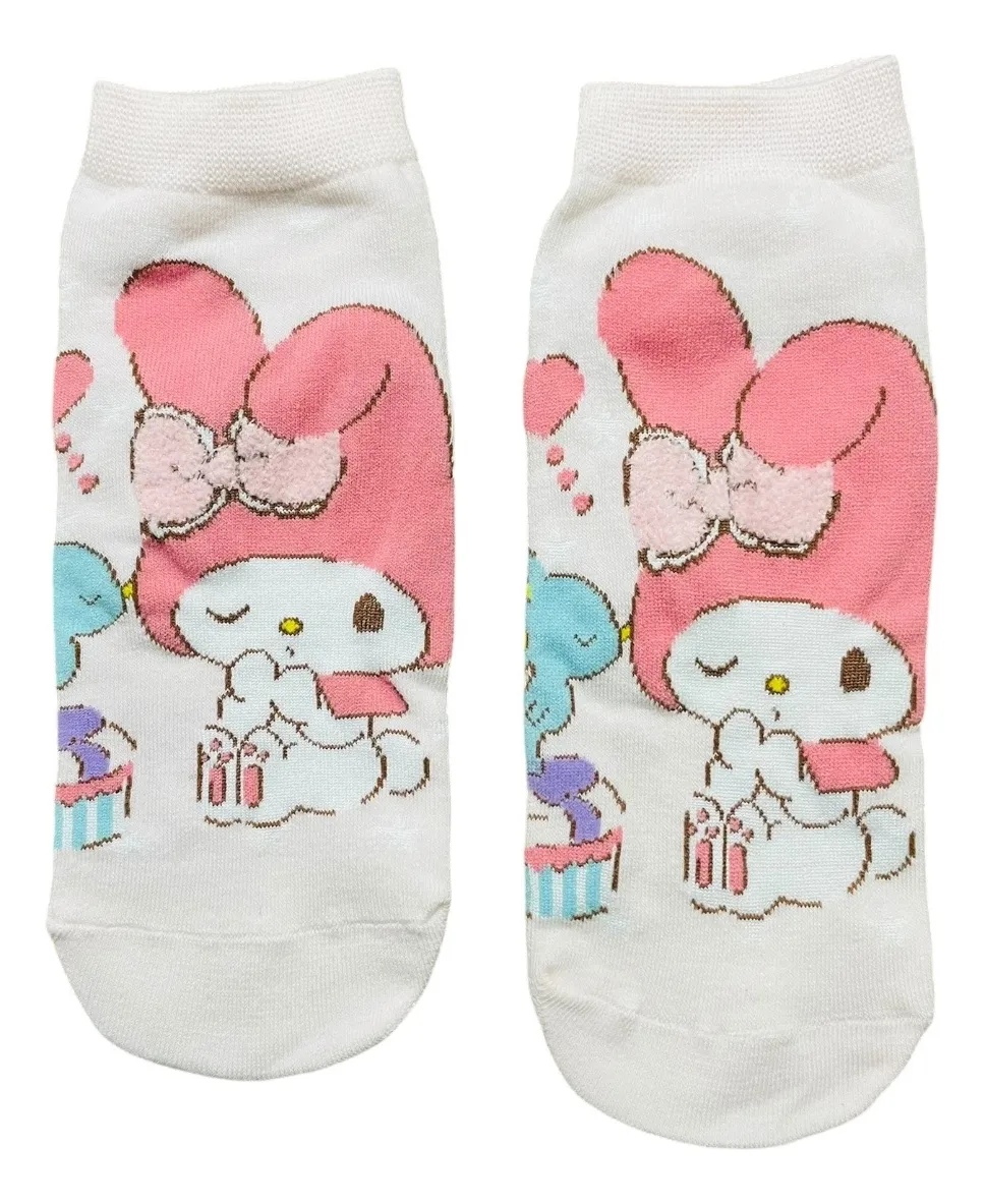 Calcetines Tobilleros Sanrio - Hello Kitty y sus Amigos (talla 35-38)
