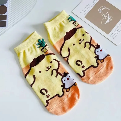 Calcetines Tobilleros Sanrio - Hello Kitty y sus Amigos (talla 35-38)