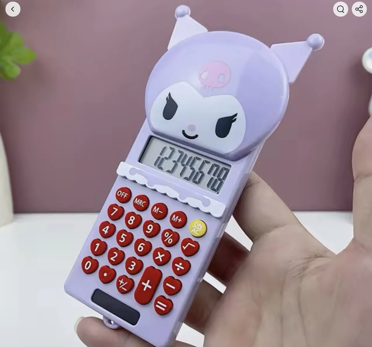Calculadora Básica Personajes Sanrio (13 x 7 cm)