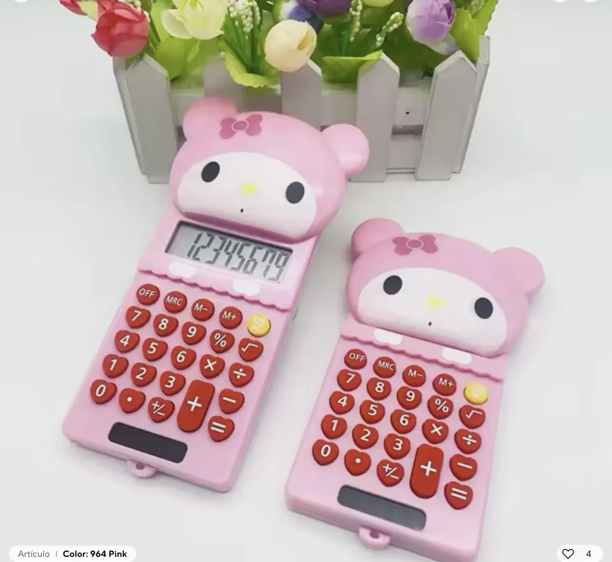 Calculadora Básica Personajes Sanrio (13 x 7 cm)