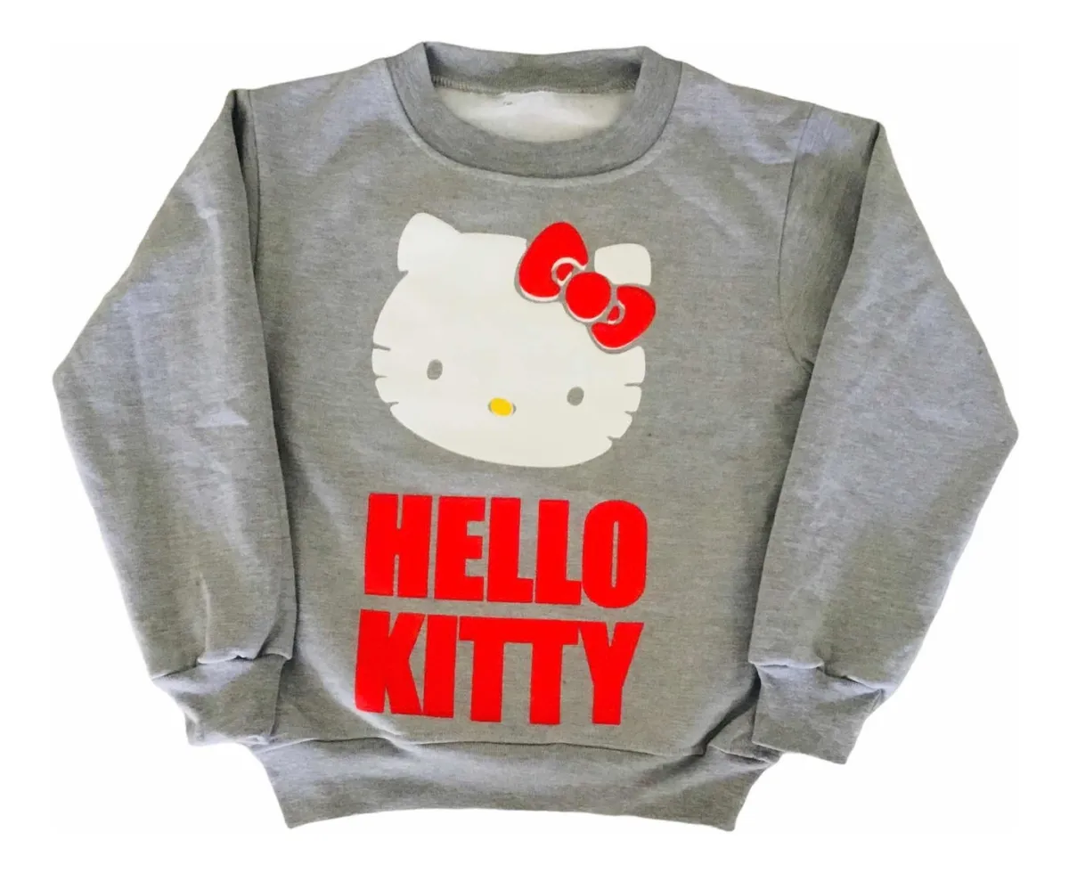 Polerón Hello Kitty Niña Invierno Afranelado