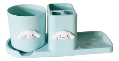 Porta Cepillo Vaso Y Jabonera Cinnamoroll