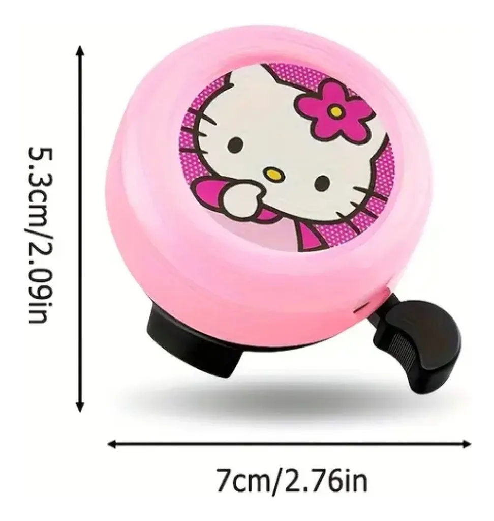 Campanilla Bicicleta Hello Kitty para Niñas (50 mm)