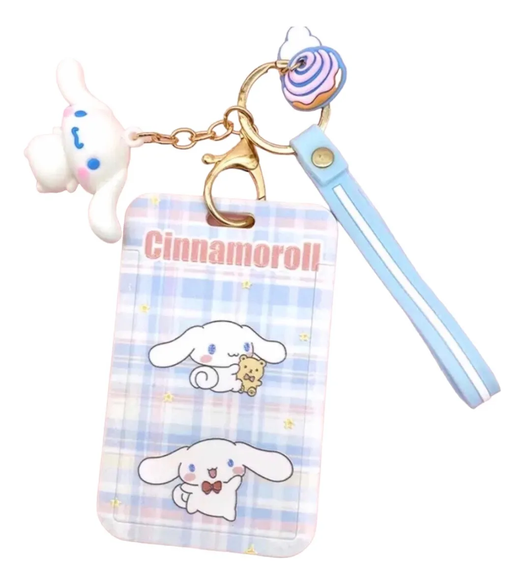 Porta Credencial Sanrio+ Llavero Decorativo