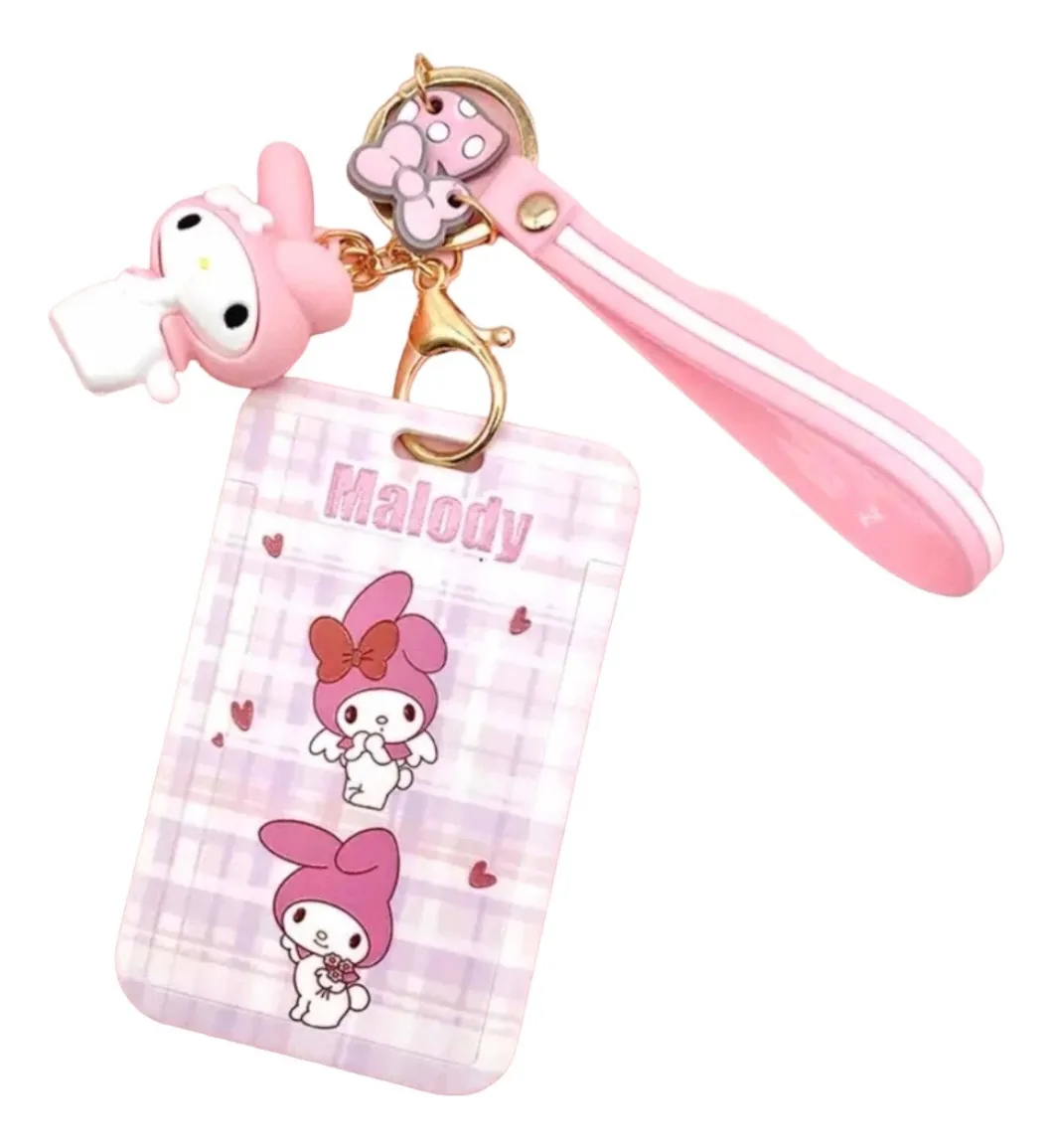 Porta Credencial Sanrio+ Llavero Decorativo