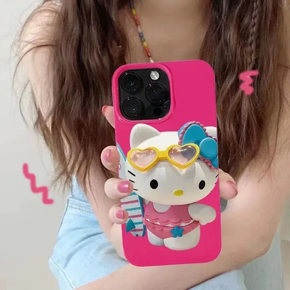 Carcasa Hello Kitty Playera 3D para iPhone