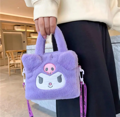 Cartera Kuromi y My Melody de Felpa