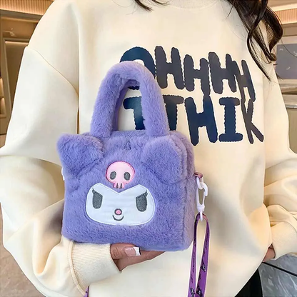 Cartera Kuromi y My Melody de Felpa