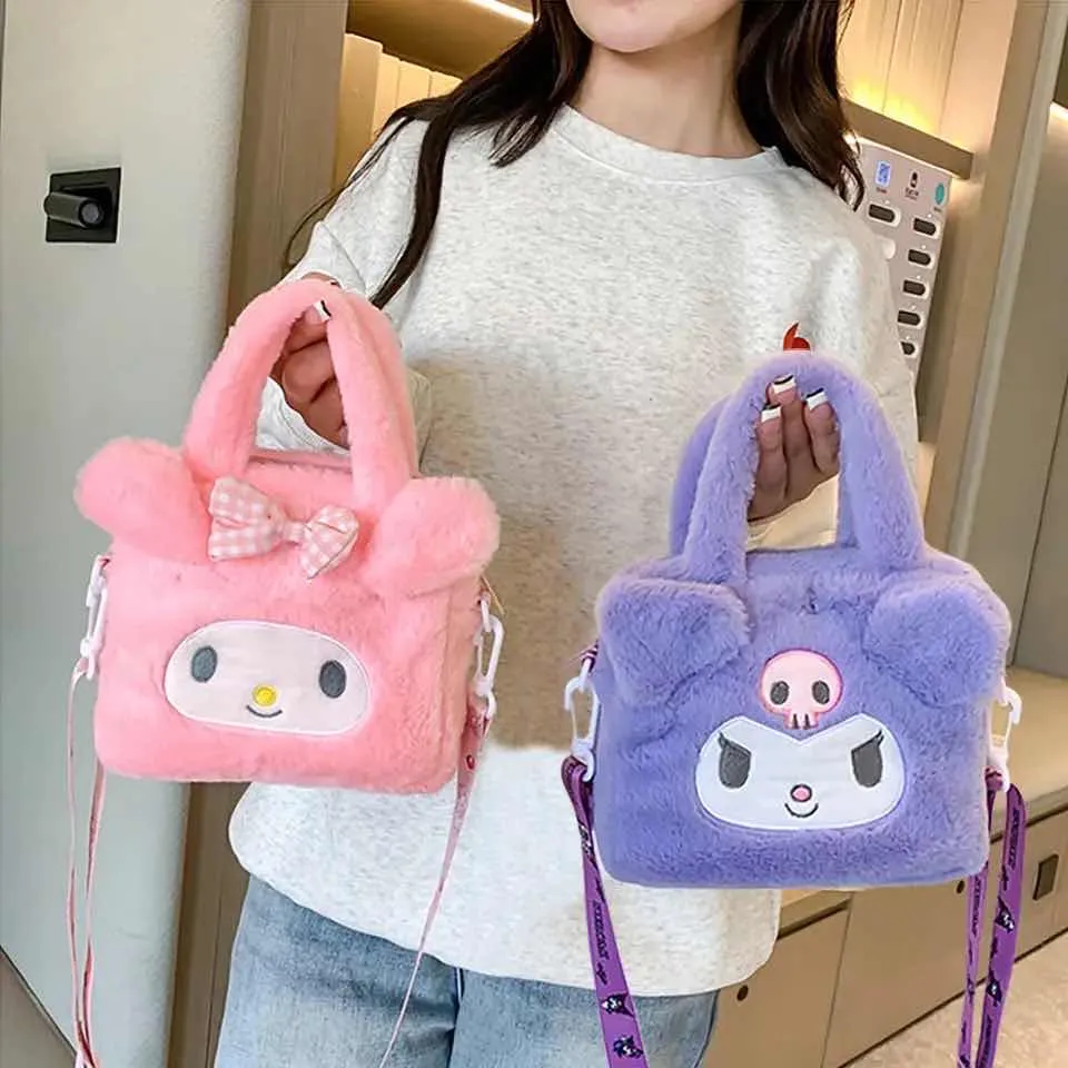 Cartera Kuromi y My Melody de Felpa