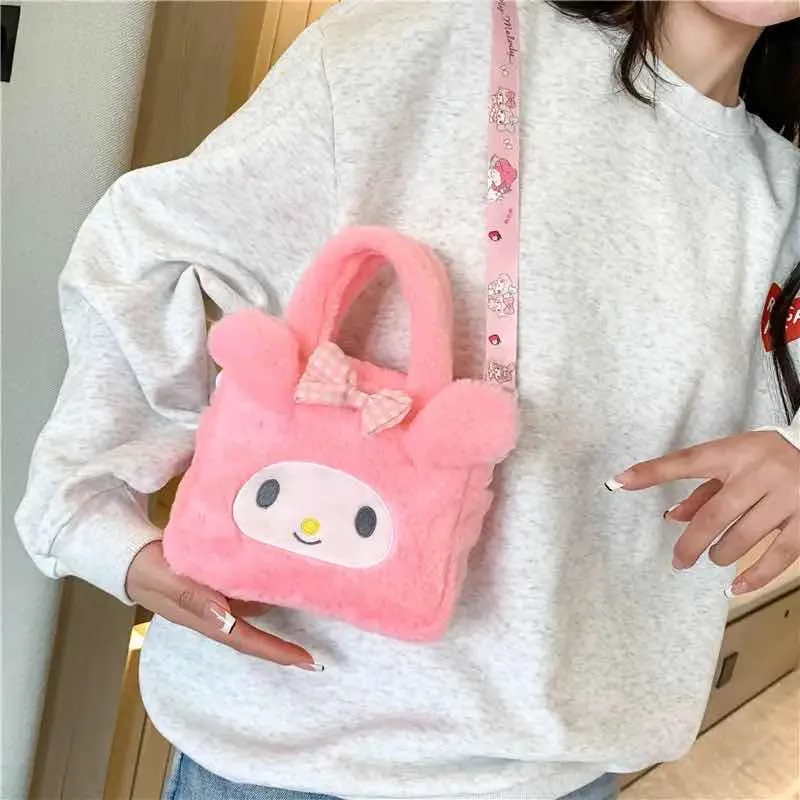 Cartera Kuromi y My Melody de Felpa