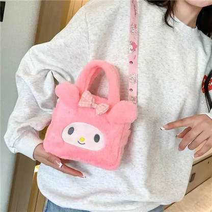 Cartera Kuromi y My Melody de Felpa