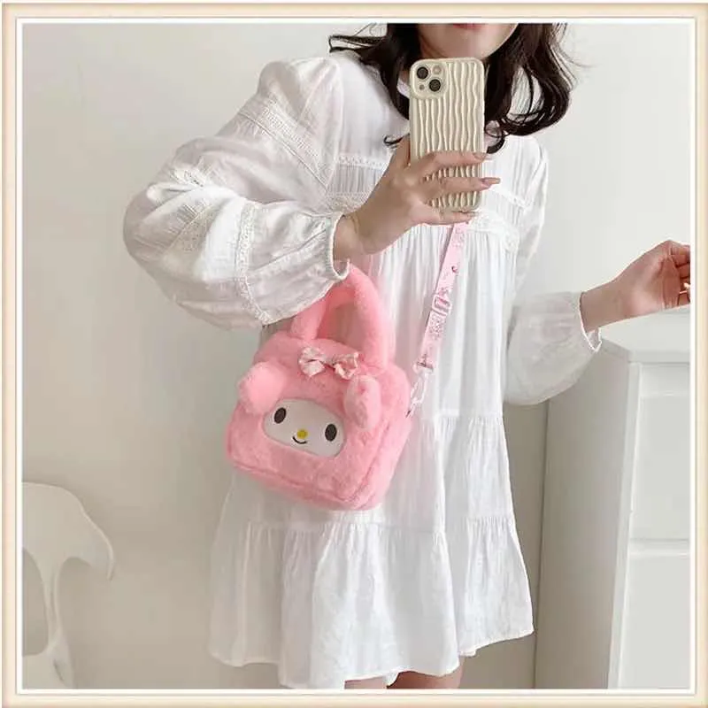 Cartera Kuromi y My Melody de Felpa