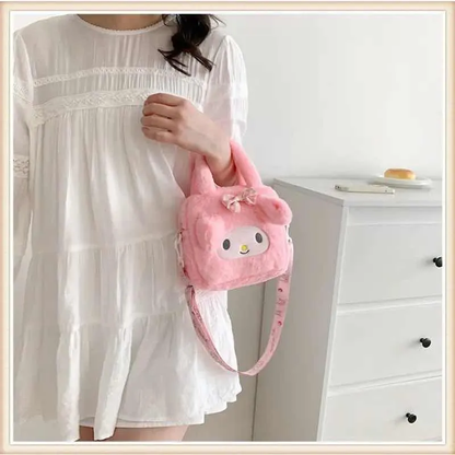 Cartera Kuromi y My Melody de Felpa