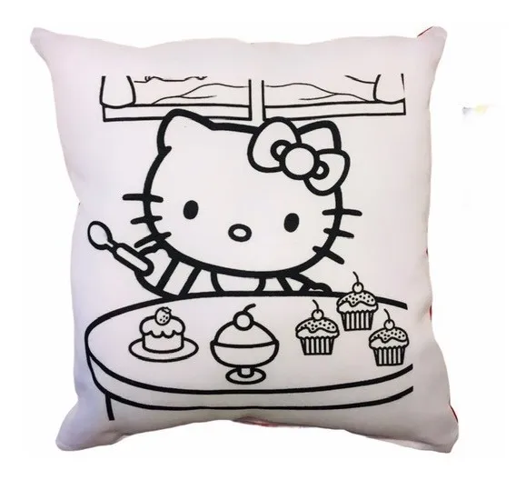 Cojín Hello Kitty para Pintar