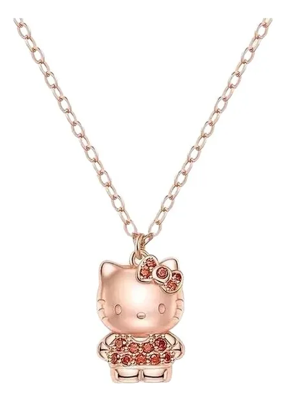 Collar Plata Esterlina Hello Kitty con Circones