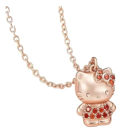 Collar Plata Esterlina Hello Kitty con Circones