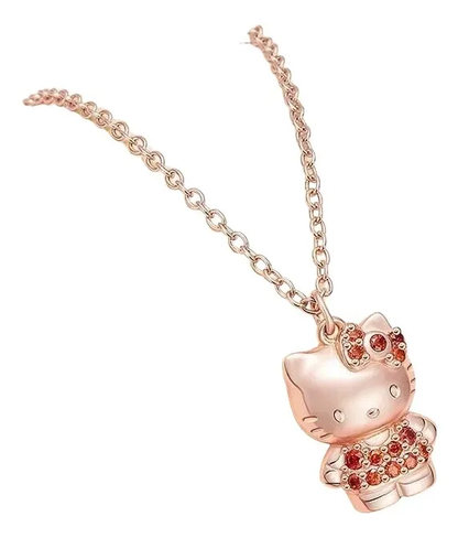 Collar Plata Esterlina Hello Kitty con Circones