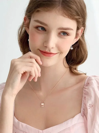 Collar Plata Esterlina Hello Kitty con Circones