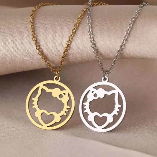 Collar Hello Kitty de Acero Inoxidable