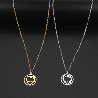 Collar Hello Kitty de Acero Inoxidable