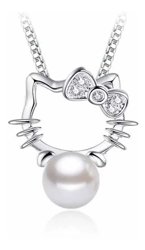 Collar Hello Kitty de Plata Esterlina