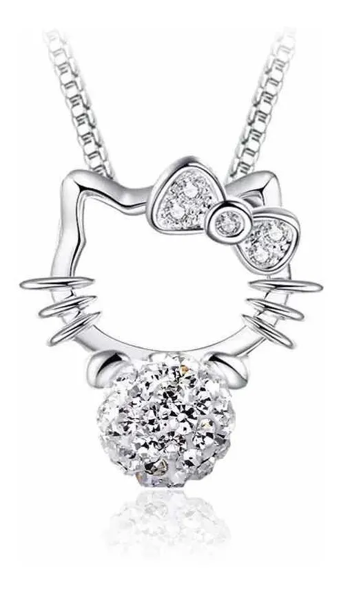 Collar Hello Kitty de Plata Esterlina