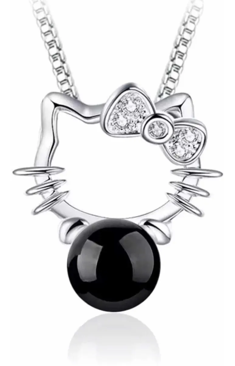 Collar Hello Kitty de Plata Esterlina