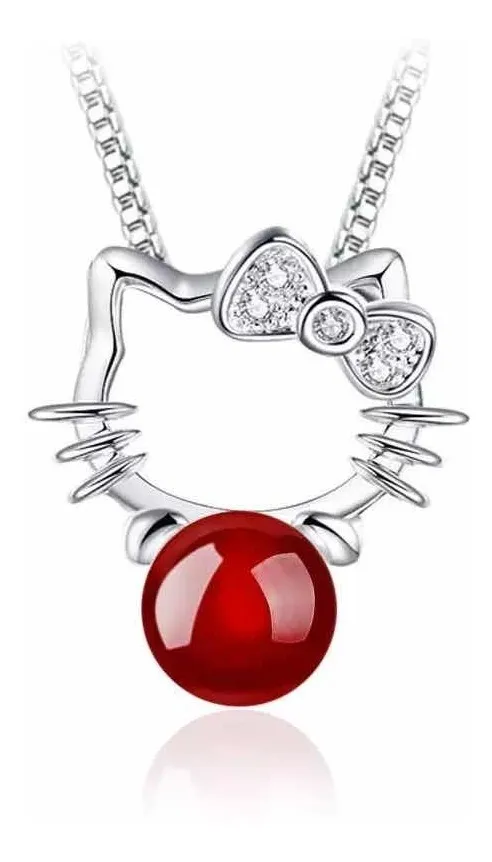 Collar Hello Kitty de Plata Esterlina