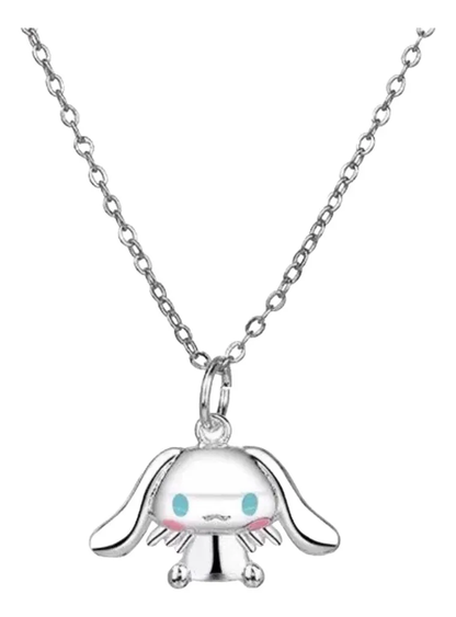 Collar Cinnamoroll Bañado en Plata