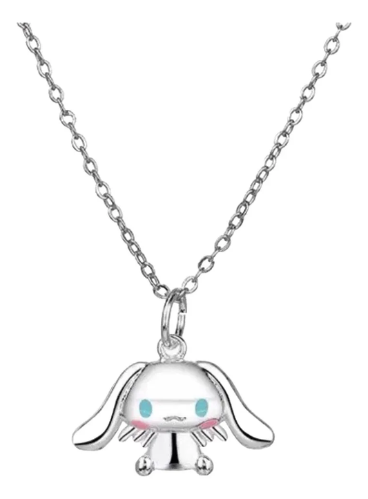 Collar Cinnamoroll Bañado en Plata