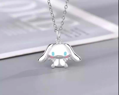 Collar Cinnamoroll Bañado en Plata