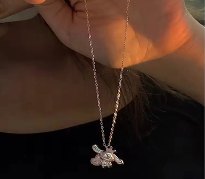 Collar Cinnamoroll Bañado en Plata