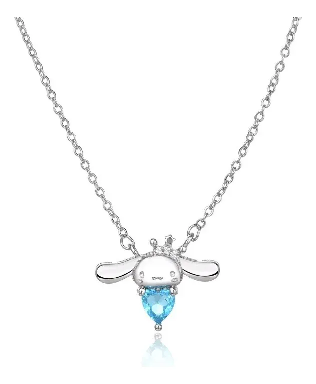 Collar Cinnamoroll Bañado en Plata