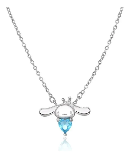 Collar Cinnamoroll Bañado en Plata