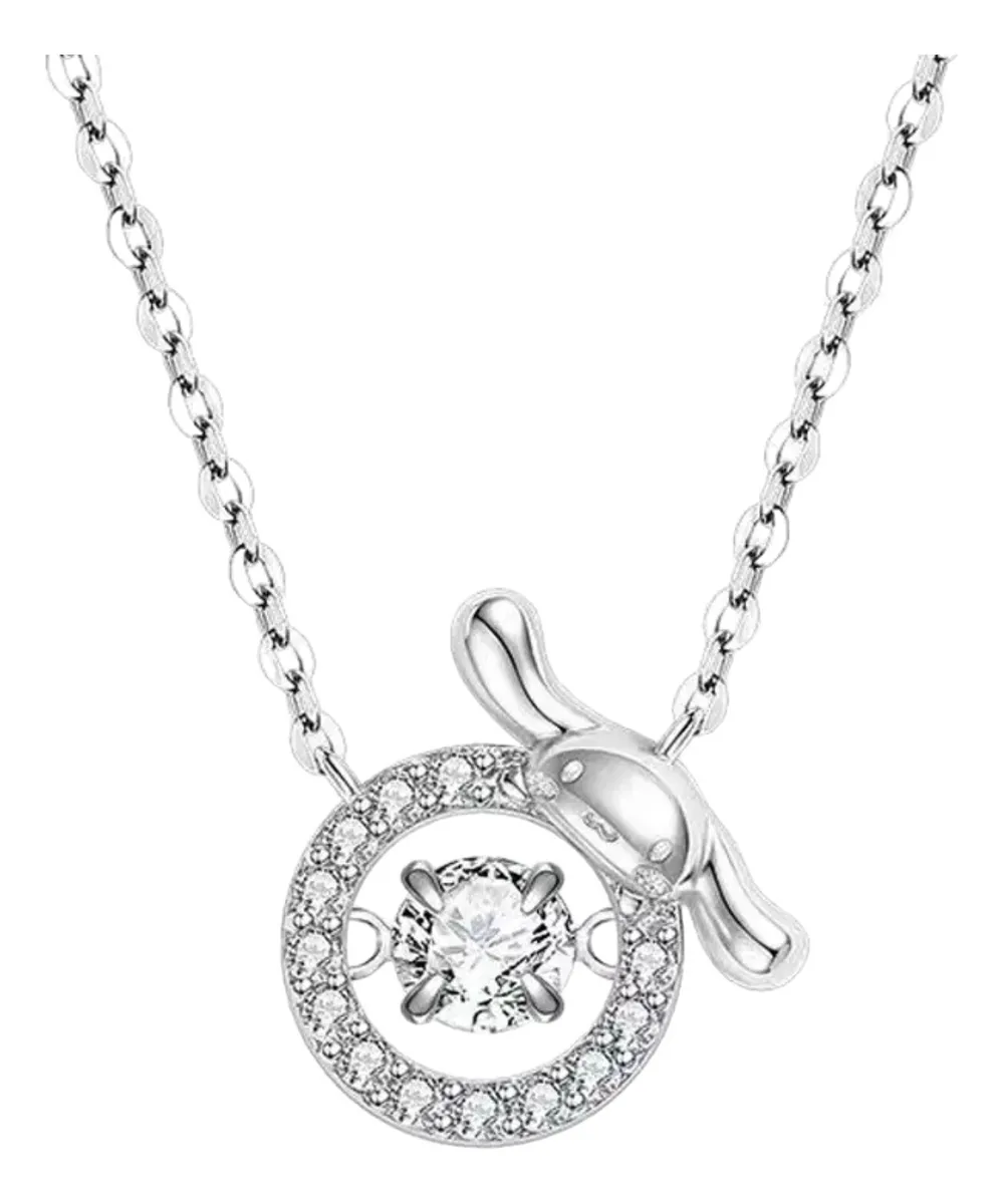 Collar Cinnamoroll Bañado en Plata