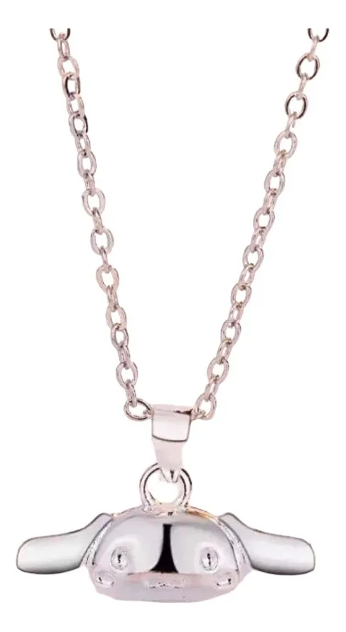 Collar Cinnamoroll Bañado en Plata