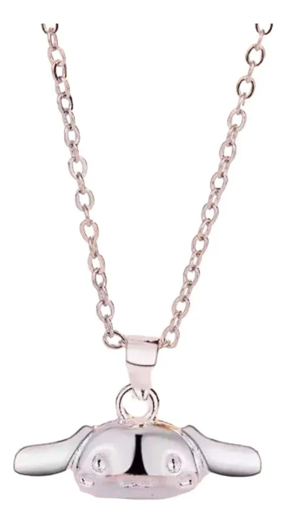 Collar Cinnamoroll Bañado en Plata