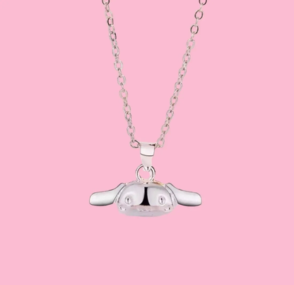 Collar Cinnamoroll Bañado en Plata