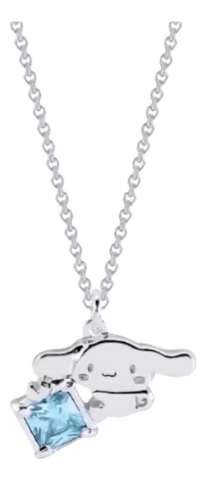 Collar Cinnamoroll Bañado en Plata