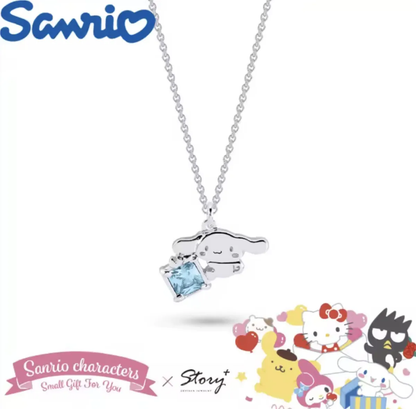Collar Cinnamoroll Bañado en Plata