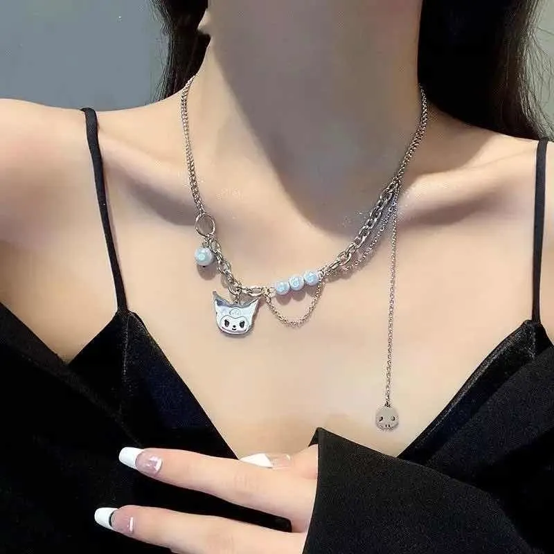 Collar Acero con Circones Kuromi