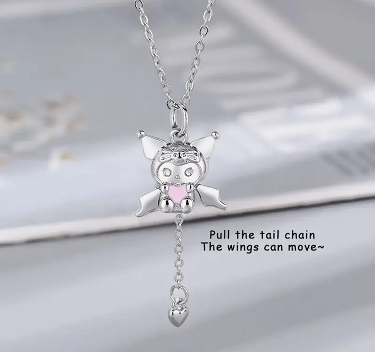 Collar Acero con Circones Kuromi