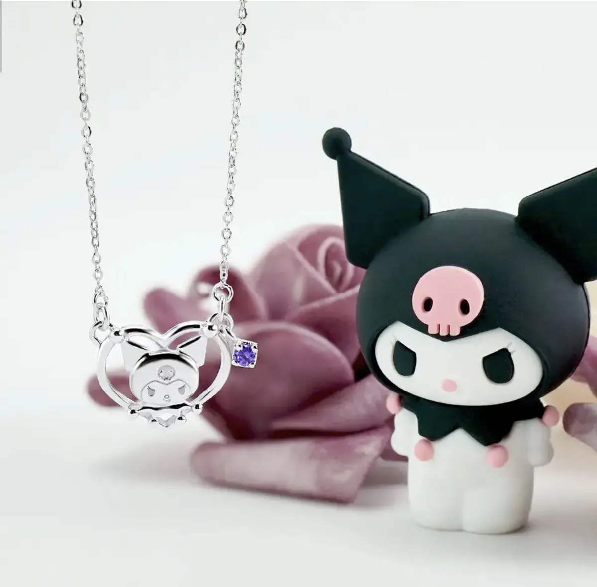 Collar Acero con Circones Kuromi