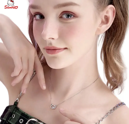 Collar Acero con Circones Kuromi