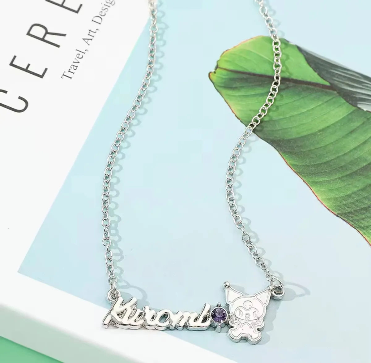 Collar Acero con Circones Kuromi