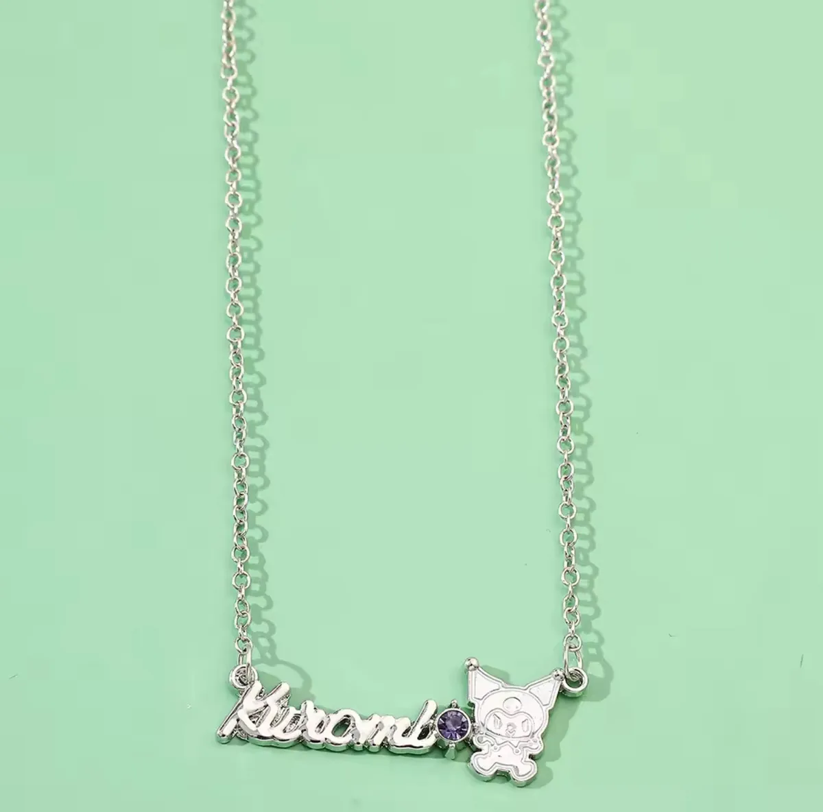 Collar Acero con Circones Kuromi