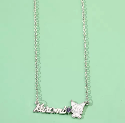 Collar Acero con Circones Kuromi