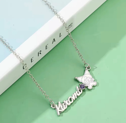 Collar Acero con Circones Kuromi