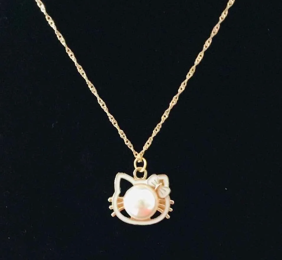 Collar Hello Kitty con Perla